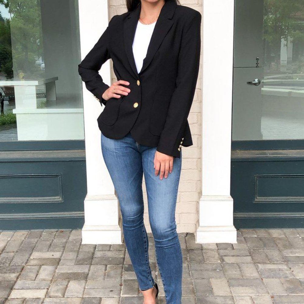 BB Dakota Inside Scoop Blazer - Black Size Large